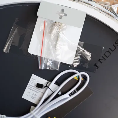 Lustro okrągłe z oświetleniem LED D2309 - transparentny