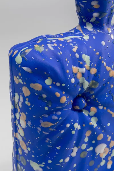 Wazon COLORE BLOB 28 cm - niebieski