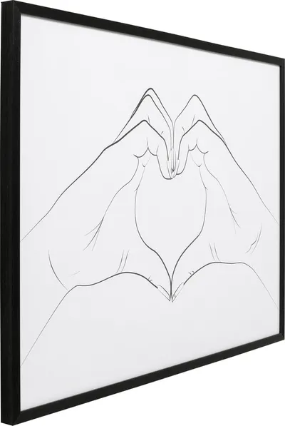 Obraz w ramie HEART HANDS 103x73