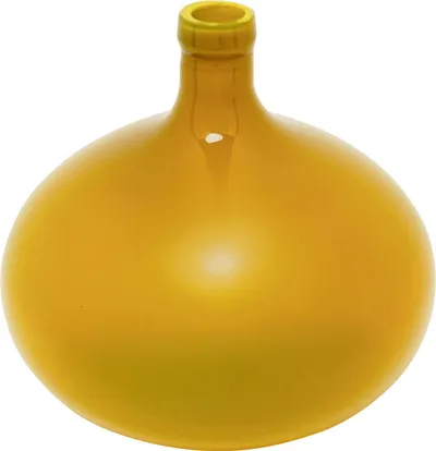 Wazon szklany SALUT 38 cm - żółty
