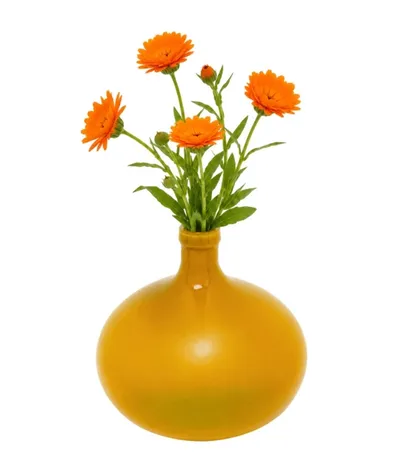 Wazon szklany SALUT 38 cm - żółty