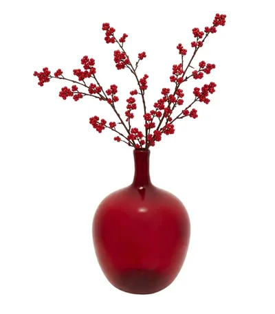 Wazon szklany SALUT 60 cm - czerwony