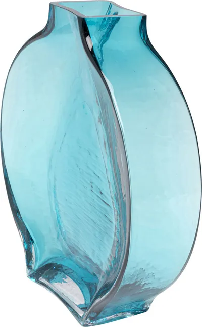 Wazon szklany TOJA 27 cm - niebieski