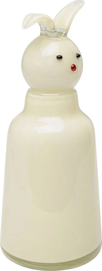Wazon szklany TOJA FACE 34 cm - żółty