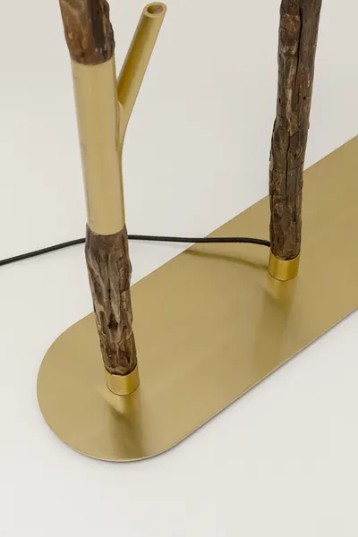 Lampa podłogowa TWIG - zielony/złoty