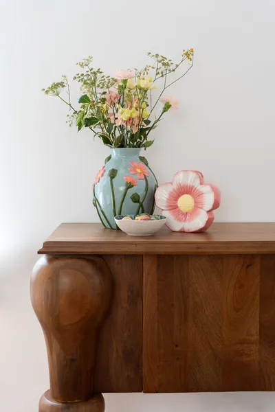 Wazon FLEURS 27 cm - jasny niebieski