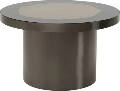 Stolik okrągły MEDAILLON 80 cm - szary