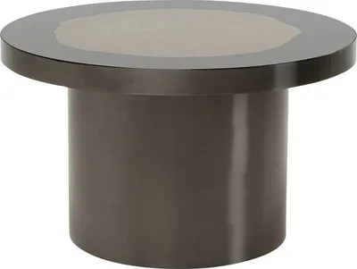 Stolik okrągły MEDAILLON 80 cm - szary