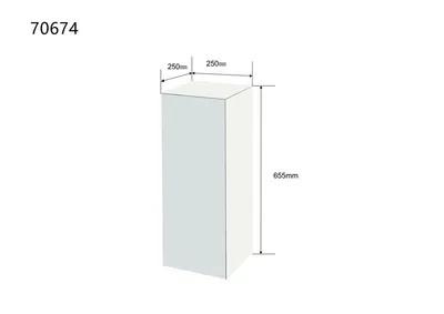 Postument LUXY 65 cm - lustrzany
