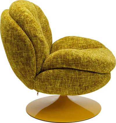 Fotel obrotowy COSY - żółty