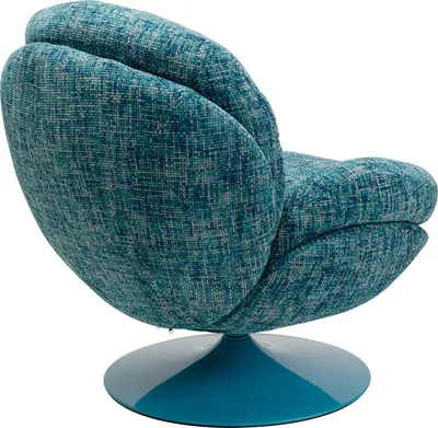 Fotel obrotowy COSY - niebieski