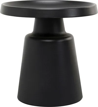 Stolik boczny okrągły LIMA 50 cm - czarny