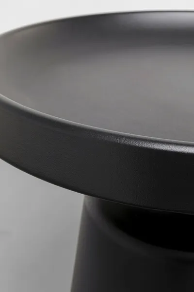 Stolik boczny okrągły LIMA 50 cm - czarny