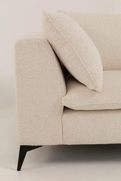 Sofa narożna Jimmy kremowa prawa