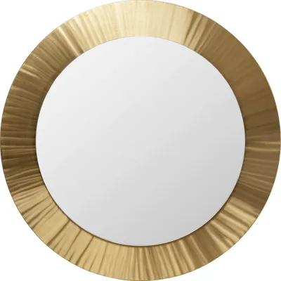 Lustro ścienne okrągłe LUNETTE 120 cm - złoty
