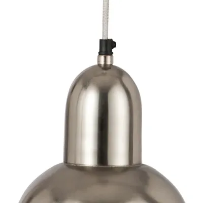 Lampa wisząca metalowa JOAN - srebrny