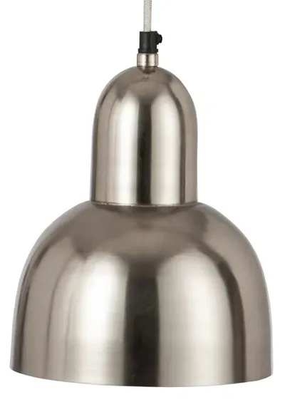 Lampa wisząca metalowa JOAN - srebrny
