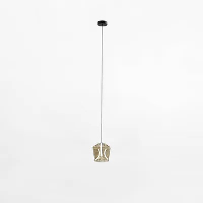 Lampa wisząca COLORE MD3350-1BL/CO - bursztynowy