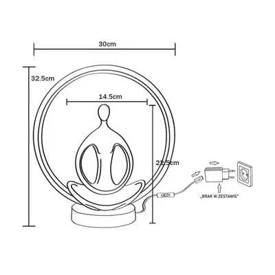 Lampa stołowa YOGA ED81F134U