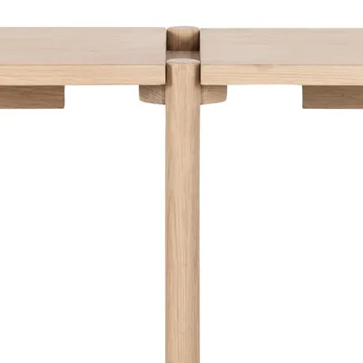 Regał BRAIDWOOD 88 cm - dąb bielony
