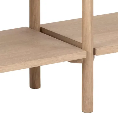 Regał BRAIDWOOD 88 cm - dąb bielony