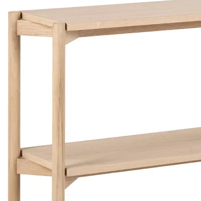 Regał BRAIDWOOD 88 cm - dąb bielony