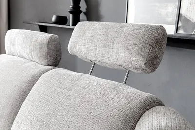 Sofa 2-elementowa z funkcją relaks KINSALE - szary