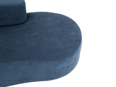 Sofa welurowa NUA N75 - granatowy