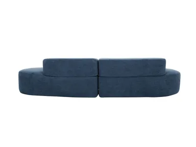 Sofa welurowa NUA N75 - granatowy