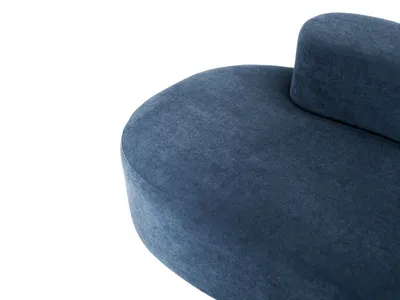 Sofa welurowa NUA N75 - granatowy