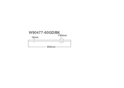 Kinkiet TROY W90477-60GD - złoty