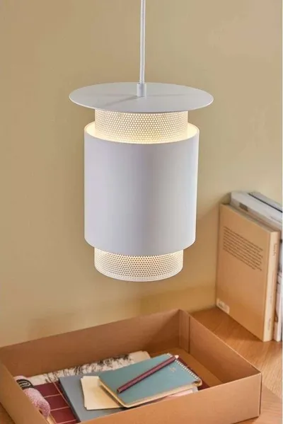 Lampa wisząca metalowa BETTS - biały