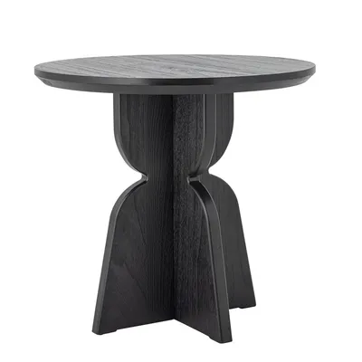 Stół okrągły VIXEN 80 cm - czarny