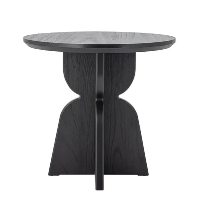 Stół okrągły VIXEN 80 cm - czarny