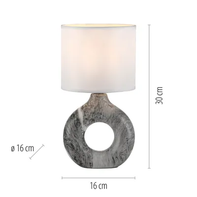 Lampa stołowa CARARA 14193-15 - szary marmur