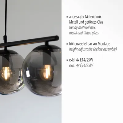 Lampa wisząca BIG WIDOW 14604-18 - czarny