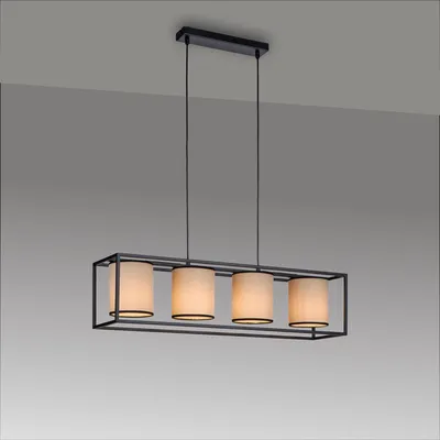 Lampa wisząca RAVEN 15305-18 - beżowy/czarny