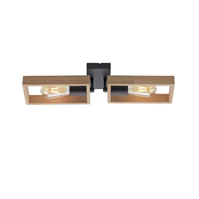 Lampa sufitowa FRANKY 15657-18 - czarny/naturalny
