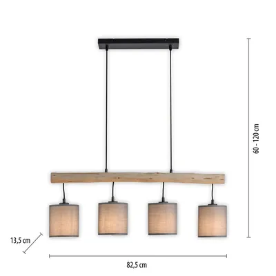 Lampa wisząca GREEN TRIB 15783-29 - naturalny