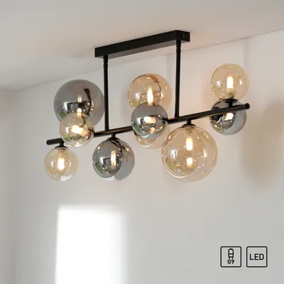 Lampa sufitowa POPSICLE 6583-18 - czarny/bursztyn