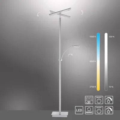 Lampa podłogowa ARTUR 687-55 - stalowy