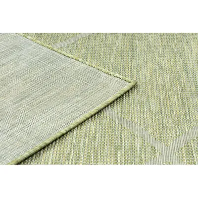 Dywan sznurkowy PATIO 3075 romby - zielony / beż