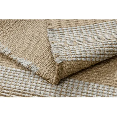 Dywan jutowy JUTE 3734 - beż / szary pasy