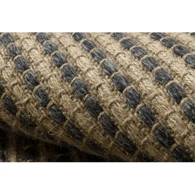 Dywan JUTE 3652 linie - czarny / beż
