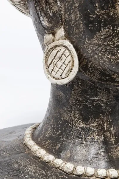 Figurka AFRICAN QUEEN - czarny/biały