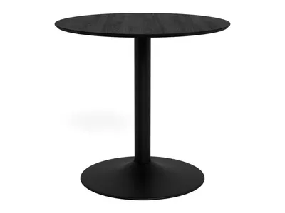 Stół okrągły kawiarniany IBIZA 80 cm - czarny jesion/czarny