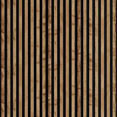 Lamele na filcu WOODLINE 2700x300 - czarny / dąb wotan