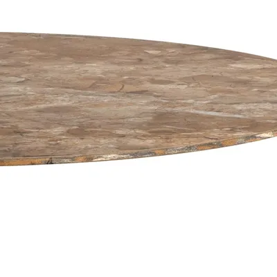 Stół barowy okrągły MALTA 80 cm - brązowy/szary
