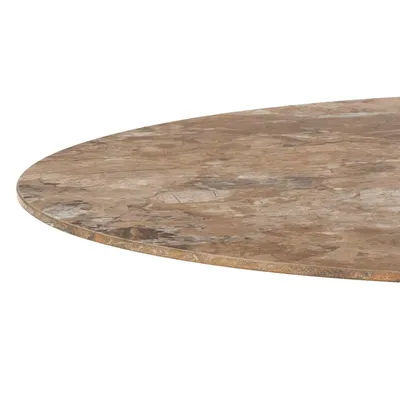 Stół barowy okrągły MALTA 80 cm - brązowy/szary