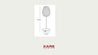 Lampa stołowa LED SWIRL - biały